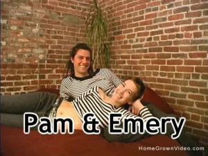 Adventurous couple Pam & Emery fucks on cam for extra cash