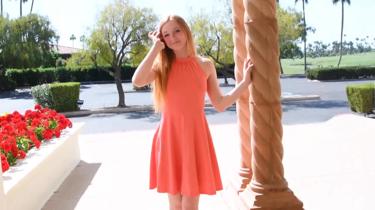 Watch Hot model Sierra is only too happy to flash us in her cute dress in public porn video - Watch Full HD Video Stream Online on ePornOne.