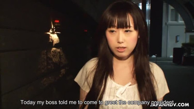 Japanese babe Machiko Ono is strongly screwed by the company's president