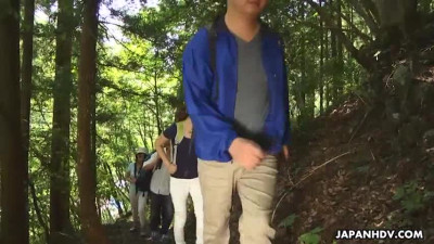 Mei Ashikawa and Manami Nakanishi fucks during hiking trip