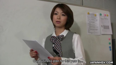 Horny office slut Tsubaki will blow your mind