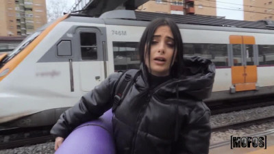 Kinky young chick Maria Wars having sex in public places