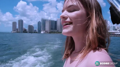 Emma Johnson masturbates on the boat