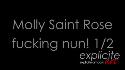 Molly Saint Rose dressed as a nun and fucked hard