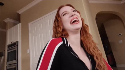 Redhead hottie Madison Morgan wants to suck and ride his dick