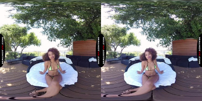 Cecilia Lion playing and teasing in vr porn video