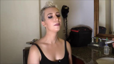 Short haired Anna fucks like mad with a black stud