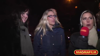 Two hot German MILFs fuck the same black dude