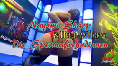 Gorgeous Nayomi Sharp & Heidivan Horny loves a nasty bukkake