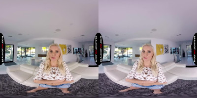 Hot babes teasing in virtual reality porn video