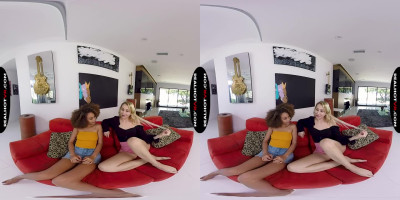 Cecilia Lion and Alix Lynx teasing in vr porn