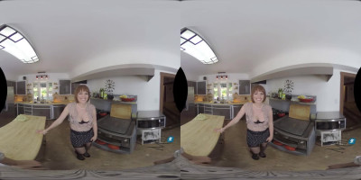 Krissy Lynn enjoys riding a big cock at home in VR