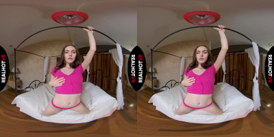 Freya Parker teasing and stripping in vr porn