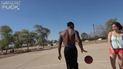 Fit Babe fucking black muscular Basketball Player