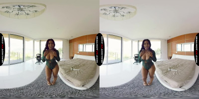 Jenna Foxx teasing in vr porn video