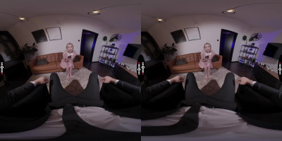 Tattooed blonde girl Mimi Cica moans while getting fucked in VR