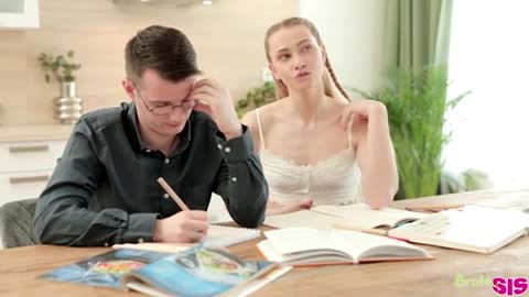 Watch Ivi Rein and her stepbrother stop studying and start screwing porn video - Watch Full HD Video Stream Online on ePornOne.