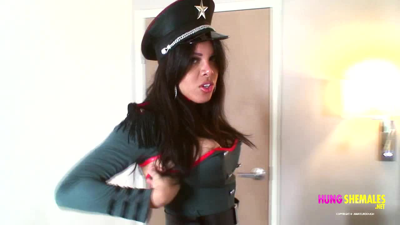 Watch Hung Shemale Vivian in uniform toys her asshole porn video - Watch Full HD Video Stream Online on ePornOne.