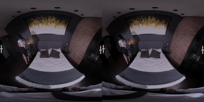 Dark Room VR presenting Simon Kitty sucking and fucking a big dick