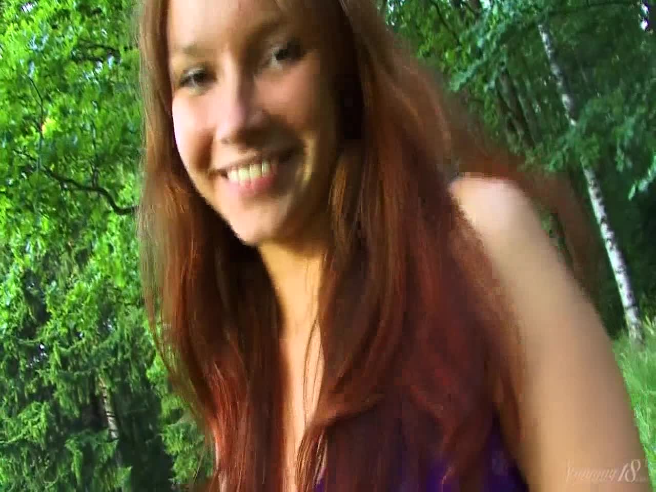 Watch Horny redhead Anastasia strips and masturbates in the wild! porn video - Watch Full HD Video Stream Online on ePornOne.